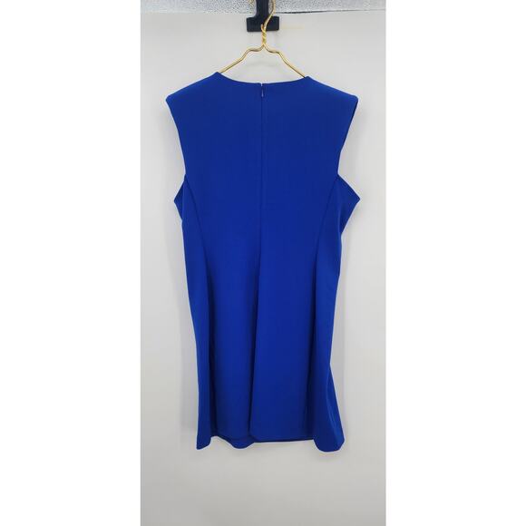 NEW‎ NWT Calvin Klein Kea Blue Sleeveless Event Dress Size 10 - Picture 2 of 6